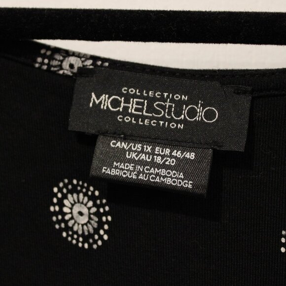 Penningtons | Women's Plus Size | Maxi Wrap Dress | Black | 1X - Picture 4 of 5